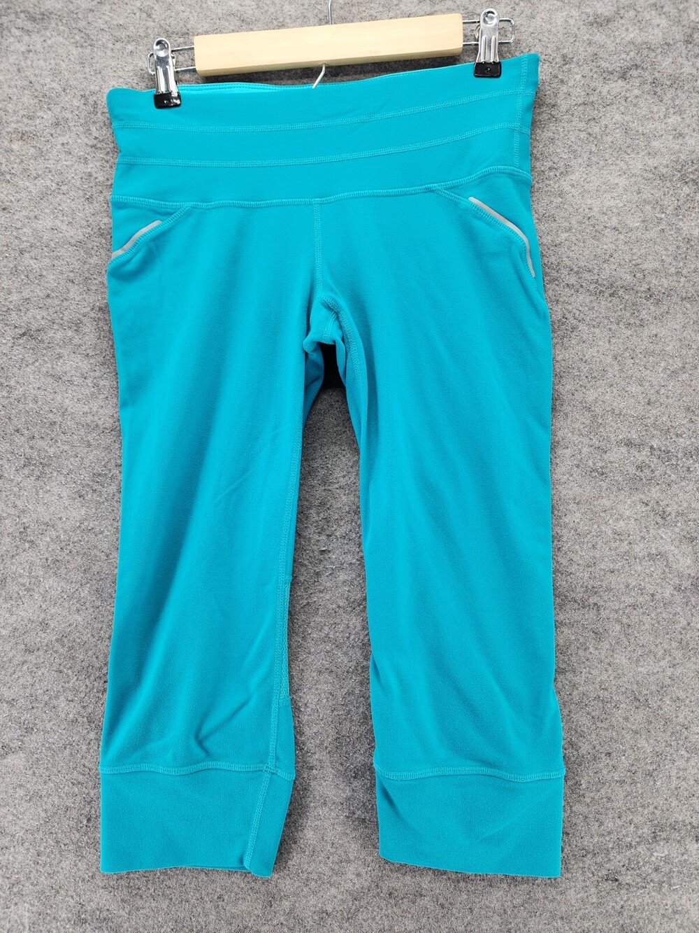 Athleta Capri Leggings Womens Small Petite Pull On Blue